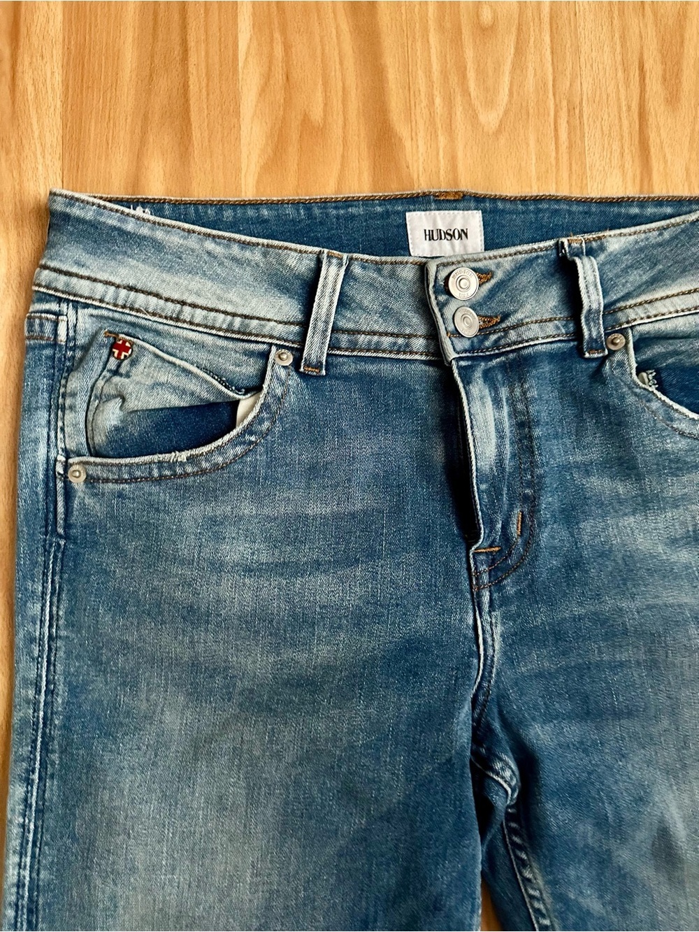 Hudson Jeans Boot Cut Blue Denim - Picture 3 of 5